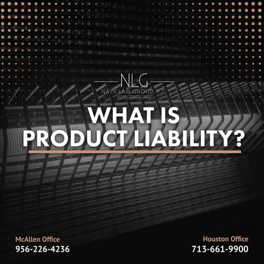 Product liability graphic with warning theme